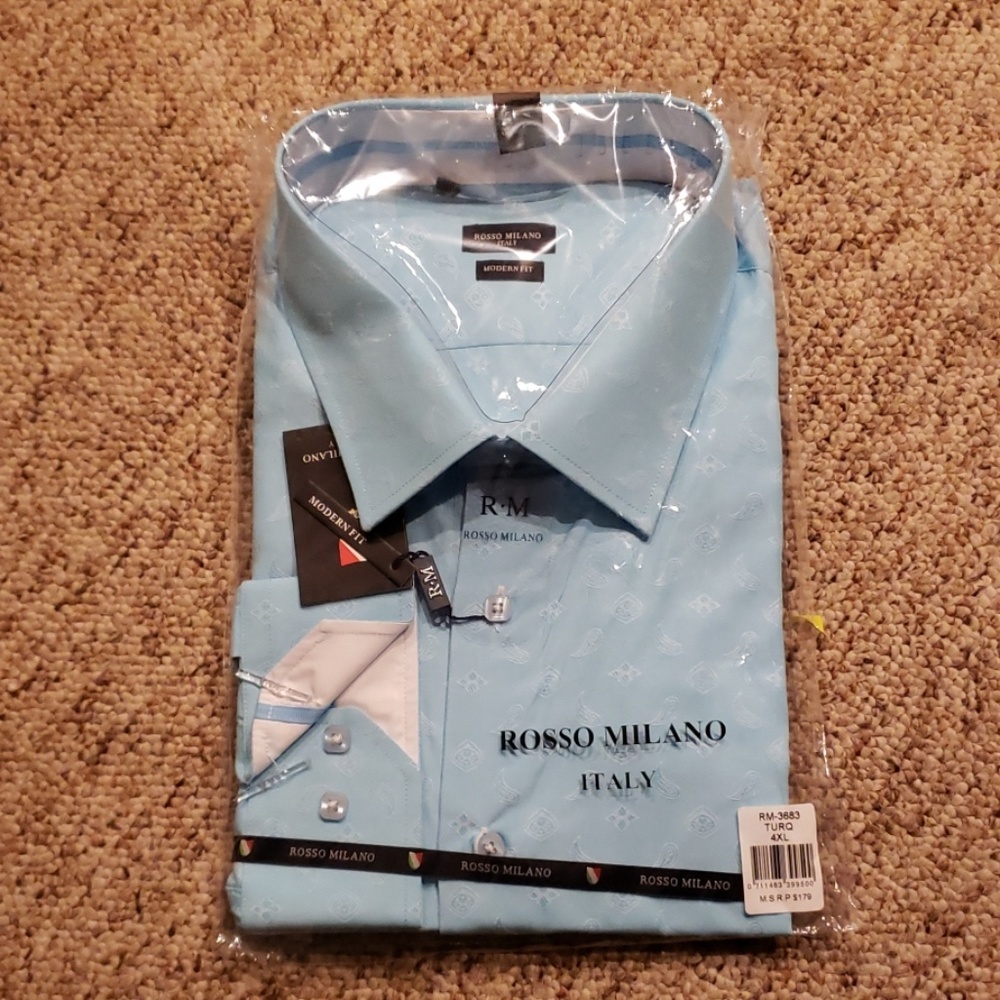 mens blue dress shirt